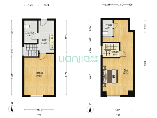 正荣彩虹谷 1室0厅2卫 50平方
