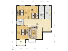 此房电梯房，中间楼层，采光充足-涿州北新家园户型图