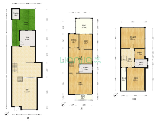 万辉星城紫鸢堡 5室1厅3卫 149平方