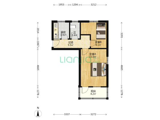 石鼓新村 2室0厅1卫 49平方