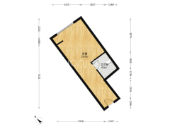 市区loft户型 大挑空 落地窗 配套成熟 德信公园旁-涿州公园8090户型图
