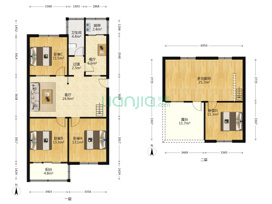 淝滨农贸市场 5室2厅1卫 145平方