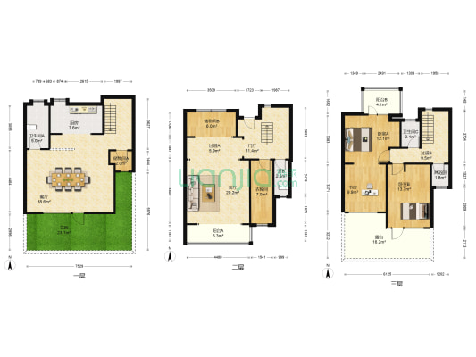 隆海碧海云天 3室2厅4卫 109平方