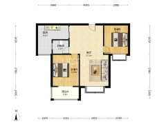 精装婚房 房本满二  好楼层采光好-涿州天伦湾一期户型图