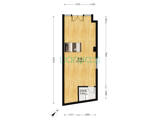 海伦春天三期 1室0厅1卫 54平方