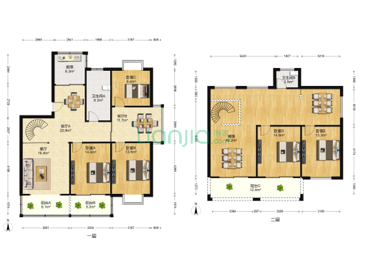 民生.河东嘉园 5室3厅2卫 224平方