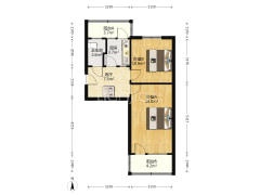 精装两居  总价低  位置好  拎包入住-涿州煤田总局173队家属楼户型图