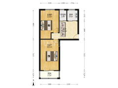 铁道部建厂局家属楼 户型方正 看房有钥匙-涿州铁道部建厂局家属楼户型图