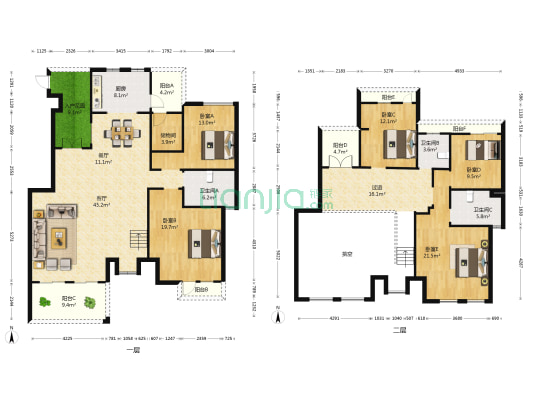 半岛1号二期 5室2厅3卫 242平方