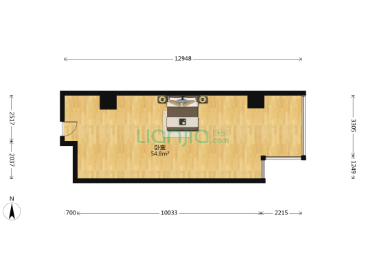 绿地中心 1室0厅0卫 90平方
