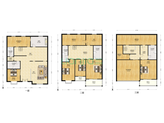 金融花园 8室2厅5卫 335平方