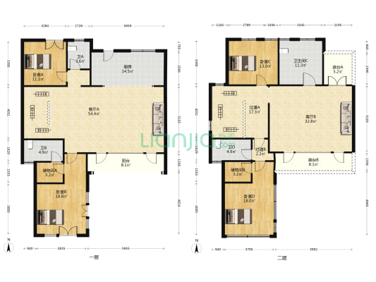 融创揽月府二期 4室2厅4卫 303平方