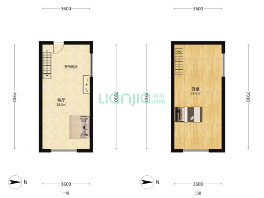 明发星光时代 1室1厅0卫 41平方