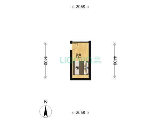 德胜门内大街 1室0厅0卫 11平方