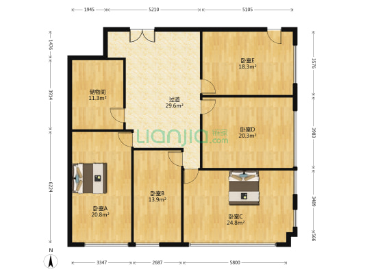 悦泰诚里 5室0厅0卫 218平方