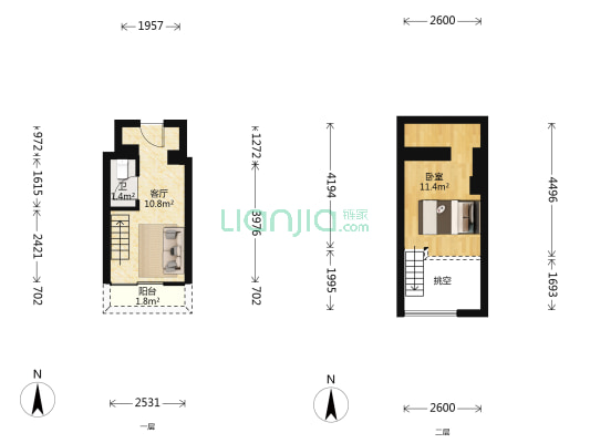 中意名仕苑 1室1厅1卫 24平方