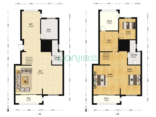 祥生群贤府御园 4室2厅2卫 143平方