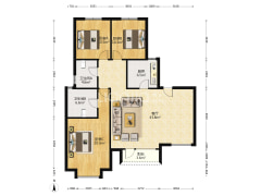 纯洋房，一梯一户大三居，双明卫，房本满二，急售-涿州鸿坤理想湾南区户型图