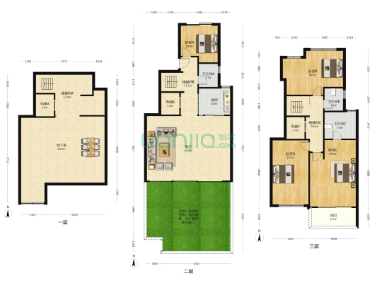 卓越晴翠 4室1厅3卫 287平方