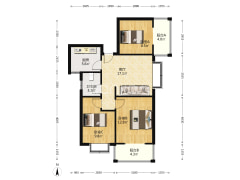 翔天万和城南北通透，小区安静适宜居住！-涿州翔天万和城户型图