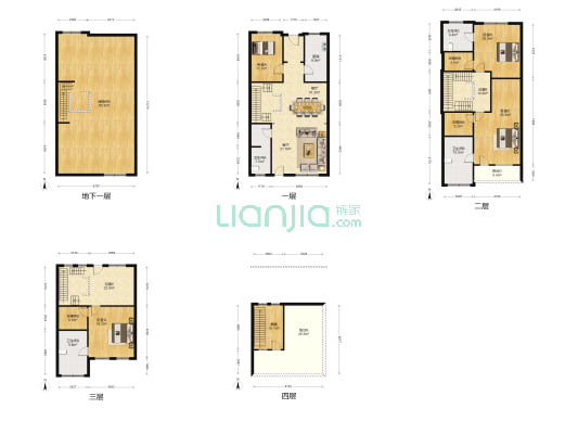 潮白河孔雀城雅园 4室2厅4卫 267平方