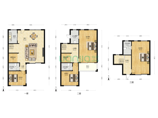 名轩苑 4室1厅4卫 216平方