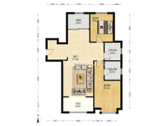 香邑溪谷 2室1厅 南 北-涿州香邑溪谷户型图
