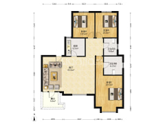 鸿坤理想湾，洋房电梯入户，一梯一户，视野好采光好-涿州鸿坤理想湾南区户型图