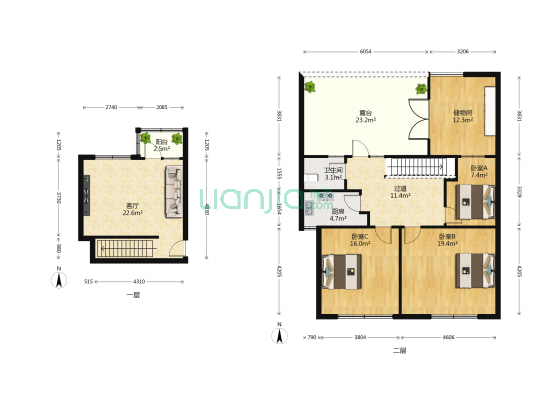 第七大街 3室1厅1卫 109平方
