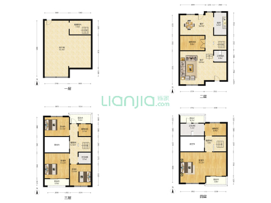 南通别业 4室2厅3卫 275平方