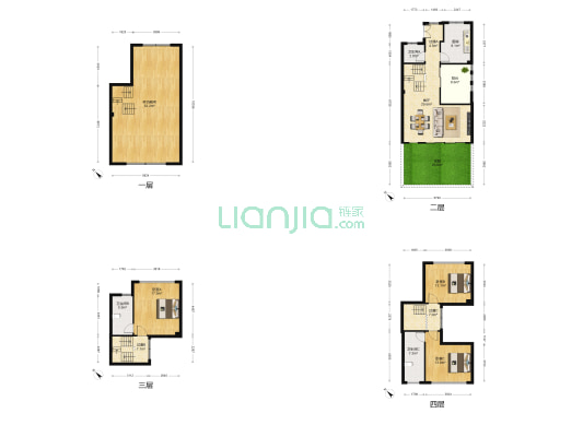 金科天宸A区 4室1厅3卫 194平方