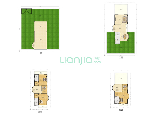 绿湖山庄 5室2厅4卫 388平方