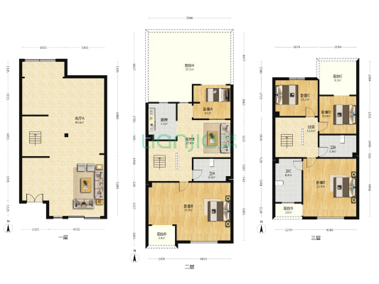 泰安·剑桥小镇 5室2厅3卫 358平方