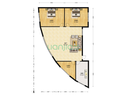 站前路1号 3室1厅0卫 146平方
