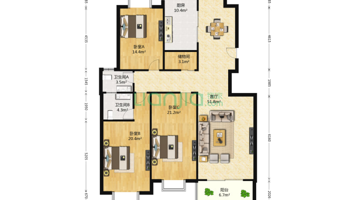 新田綠洲西區二手房实景图