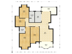 单位四房 完善的物业管理 物业费便宜，带杂物间-湘西德城园户型图