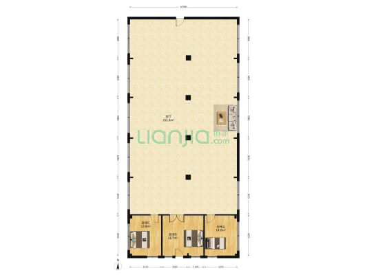 莲湖路236号 3室1厅0卫 1774平方