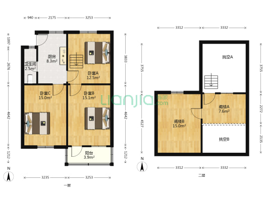 悬桥巷散盘 3室0厅1卫 70平方