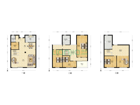 红叶别墅 5室2厅3卫 300平方