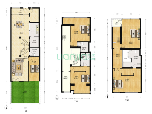 华远静林湾 5室1厅4卫 253平方