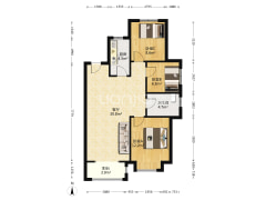 精装修，南北通透三居室，采光好，看房随时-涿州香邑溪谷悦都小区户型图