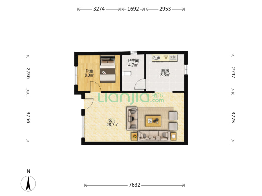 禾仓岭二街十七巷 1室1厅1卫 186平方