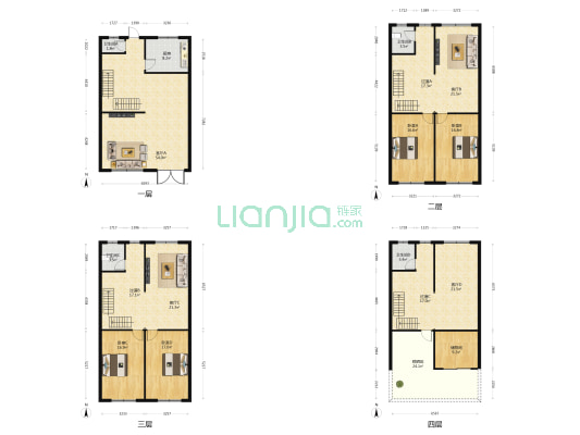 西油行村 4室4厅4卫 308平方