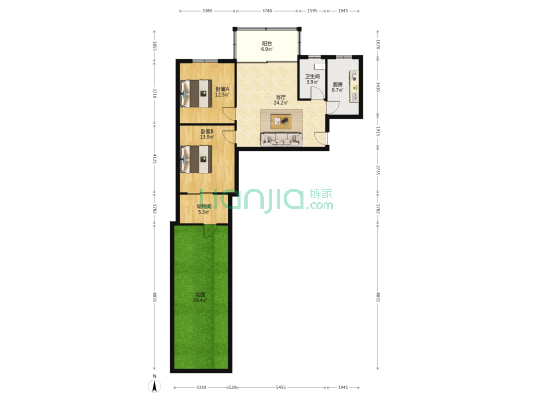 颍南新村 2室1厅1卫 80平方