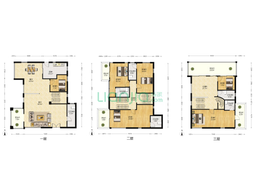 名仕御园 6室2厅6卫 261平方