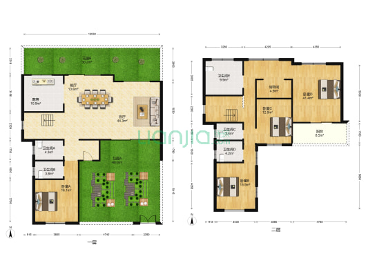 清水湾·湾上林语 4室2厅5卫 220平方