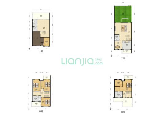 蓝山溪谷 4室2厅4卫 184平方