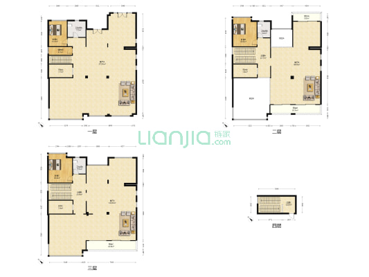 锦珠广场 3室3厅3卫 590平方