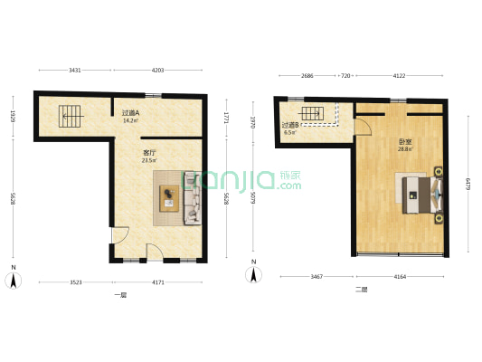 东山镇东万巷 1室1厅0卫 69平方
