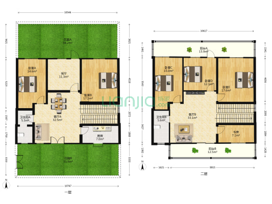 赤壁一路 6室3厅2卫 217平方
